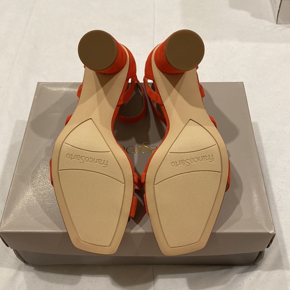 Red Block High Heels Franco Sarto - Picture 4 of 5